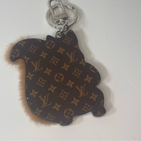 Louis Vuitton Squirrel Mink Monogram Bag Charm - Picture 10 of 11